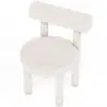 Buy Dining Chair - Upholstered in Bouclé Fabric - Reece White 60709 in the Europe