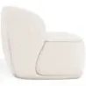 Buy Bouclé Fabric Upholstered Armchair - Treyton White 60703 in the Europe