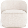Buy Bouclé Fabric Upholstered Armchair - Treyton White 60703 - in the EU