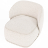 Buy Bouclé Fabric Upholstered Armchair - Treyton White 60703 in the Europe