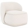 Buy Bouclé Fabric Upholstered Armchair - Treyton White 60703 - prices