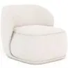 Buy Bouclé Fabric Upholstered Armchair - Treyton White 60703 - prices