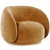 Buy Curved Velvet Upholstered Armchair - William Mustard 60692 - in the EU