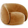 Buy Curved Velvet Upholstered Armchair - William Mustard 60692 - in the EU