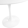 Buy Round Tulipa Table in Fiberglass - 90cm White 15417 home delivery