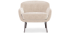 Buy Velvet Upholstered Armchair - Selvi White 60694 at MyFaktory
