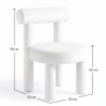 Buy Dining Chair - Upholstered in Velvet - Reece Beige 60708 at MyFaktory
