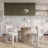 Buy Dining Chair - Upholstered in Velvet - Reece Beige 60708 - prices
