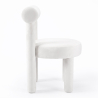 Buy Dining Chair - Upholstered in Velvet - Reece Beige 60708 home delivery