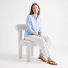 Buy Dining Chair - Upholstered in Velvet - Reece Beige 60708 in the Europe
