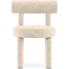 Buy Dining Chair - Upholstered in Velvet - Reece Beige 60708 - in the EU