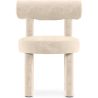Buy Dining Chair - Upholstered in Velvet - Reece Beige 60708 - in the EU