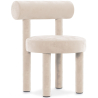 Buy Dining Chair - Upholstered in Velvet - Reece Beige 60708 - in the EU