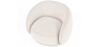 Buy Curved armchair upholstered in bouclé fabric - William White 60693 home delivery