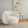 Buy Curved armchair upholstered in bouclé fabric - William White 60693 - prices