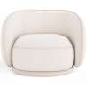 Buy Curved armchair upholstered in bouclé fabric - William White 60693 - in the EU