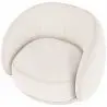 Buy Curved armchair upholstered in bouclé fabric - William White 60693 home delivery