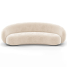Buy Velvet Curved Sofa - 3/4 Seats - Nathan Beige 60691 - in the EU