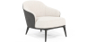 Buy Upholstered Armchair in Boucle Fabric - Renaud White 60705 in the Europe