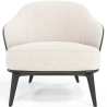 Buy Upholstered Armchair in Boucle Fabric - Renaud White 60705 - in the EU