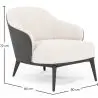 Buy Upholstered Armchair in Boucle Fabric - Renaud White 60705 at MyFaktory
