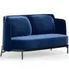 Buy Two-Seater Sofa - Upholstered in Velvet - Hynu Dark blue 61002 at MyFaktory