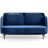Buy Two-Seater Sofa - Upholstered in Velvet - Hynu Dark blue 61002 - in the EU