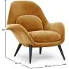 Buy Velvet Upholstered Armchair - Opera Mustard 60706 home delivery