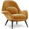 Buy Velvet Upholstered Armchair - Opera Mustard 60706 - in the EU