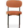 Buy Dining Chair - Upholstered in Velvet - Black Metal - Martha Orange 61003 - in the EU