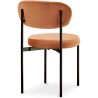 Buy Dining Chair - Upholstered in Velvet - Black Metal - Martha Orange 61003 - in the EU