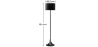 Buy Spune Floor Lamp Black 58278 home delivery