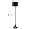 Buy Spune Floor Lamp Black 58278 home delivery
