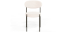 Buy Pack of 4 - Dining Chair - Upholstered in Bouclé Fabric - Black Metal - Martha White 61005 home delivery