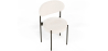 Buy Pack of 4 - Dining Chair - Upholstered in Bouclé Fabric - Black Metal - Martha White 61005 - in the EU