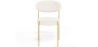 Buy Pack of 4 - Dining Chair - Upholstered in Bouclé Fabric - Golden Metal - Martha White 61006 - prices