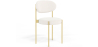 Buy Pack of 4 - Dining Chair - Upholstered in Bouclé Fabric - Golden Metal - Martha White 61006 at MyFaktory