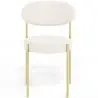 Buy Pack of 4 - Dining Chair - Upholstered in Bouclé Fabric - Golden Metal - Martha White 61006 - prices