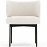 Buy Dining Chair - Upholstered in Bouclé Fabric - Calibri White 61008 - in the EU