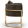 Buy Dining Chair - With armrests - Upholstered in Velvet - Vittoria Taupe 61009 at MyFaktory