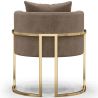 Buy Dining Chair - With armrests - Upholstered in Velvet - Vittoria Taupe 61009 home delivery