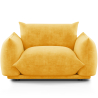 Buy Armchair - Velvet Upholstery - Urana Yellow 61011 - in the EU