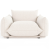 Buy  Armchair - Upholstered in Bouclé Fabric - Urana White 61012 - in the EU