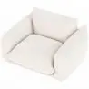 Buy  Armchair - Upholstered in Bouclé Fabric - Urana White 61012 in the Europe
