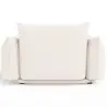 Buy  Armchair - Upholstered in Bouclé Fabric - Urana White 61012 with a guarantee