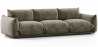 Buy 3-Seater Sofa - Velvet Upholstery - Urana Taupe 61013 at MyFaktory