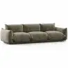 Buy 3-Seater Sofa - Velvet Upholstery - Urana Taupe 61013 at MyFaktory