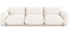 Buy 3-Seater Sofa - Bouclé Fabric Upholstery - Urana White 61014 in the Europe