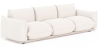 Buy 3-Seater Sofa - Bouclé Fabric Upholstery - Urana White 61014 home delivery