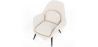 Buy Bouclé Upholstered Armchair - Opera White 60707 - prices